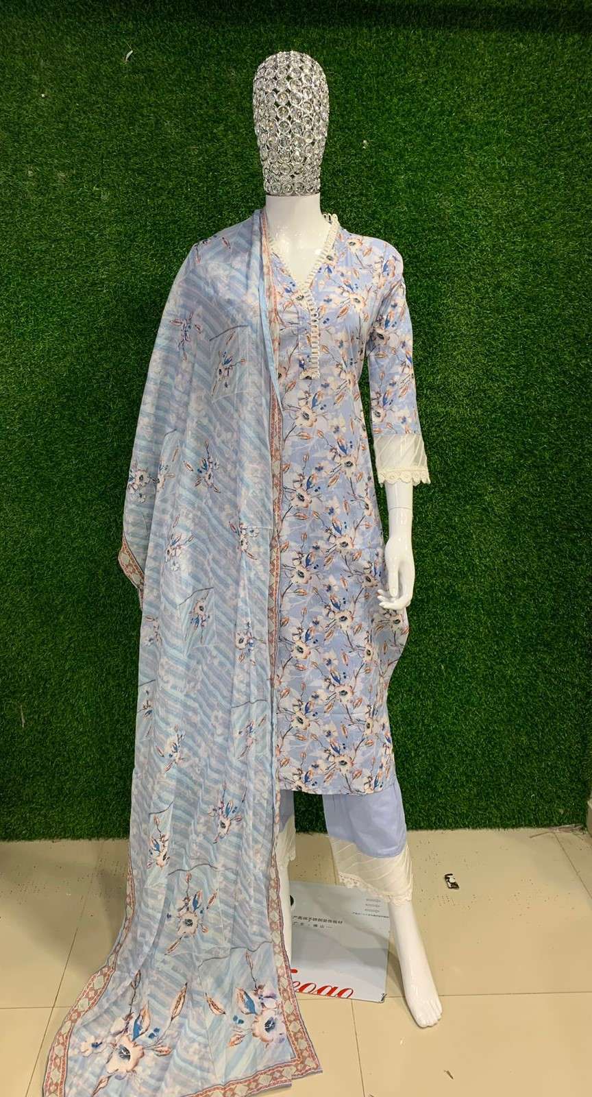 BEMITEX INDIA PRESENTS MULL COTTON WITH HAND WORK READYMADE 3 PIECE SUIT COMBO COLLECTION WHOLESALE SHOP IN SURAT